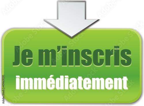 Vector: bouton je m'inscris immédiatement bouton je m'inscris immédiatement