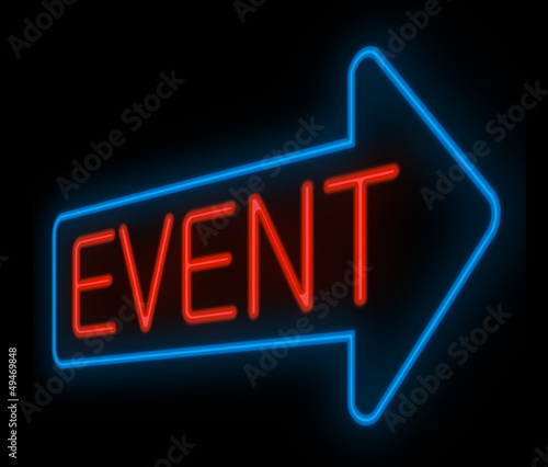 Illustration: Event concept. Event concept.