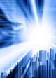 digital backdrop blue