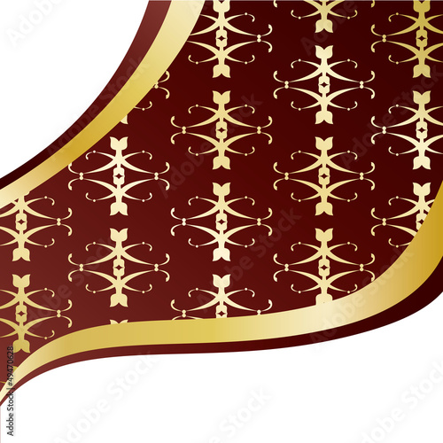 Vector: Vintage Golden Pattern Background Vintage Golden Pattern Background