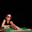 Photo: Frau spielt Poker Frau spielt Poker
