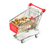 Shopping Cart with coins