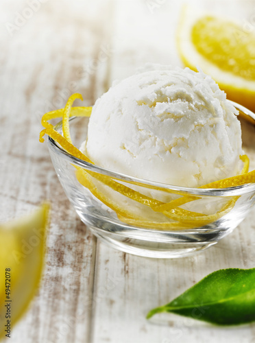 Photo: Zitronensorbet Zitronensorbet