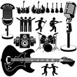 rock and roll music set