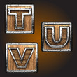 Vector wooden figure