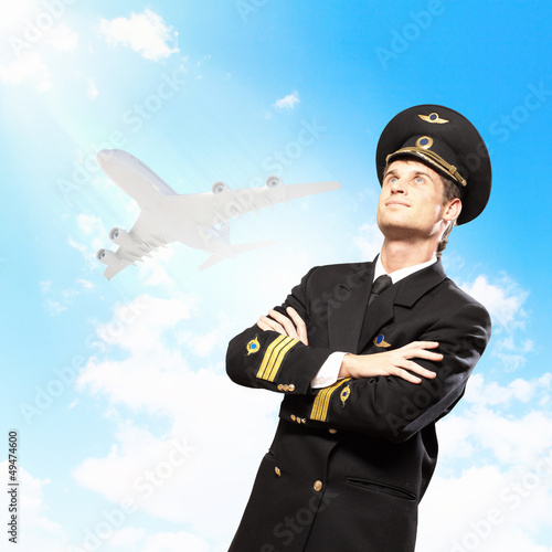 Photo: Image of male pilot Image of male pilot