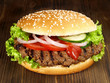 Hamburger von Grill