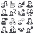 Icon set: business people