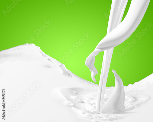 Photo: Image of milk splashes Image of milk splashes