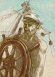 sea captain - hand drawing