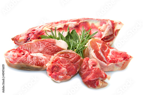 Photo: lamb meat with rosemary lamb meat with rosemary