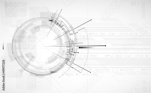 Vector: abstract light circuit computer line technology business banner abstract light circuit computer line technology business banner