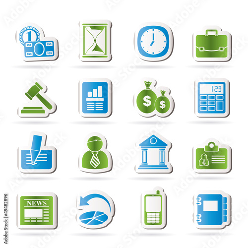 Vector: Business, Office and Finance Icons - Vector Icon Set Business, Office and Finance Icons - Vector Icon Set
