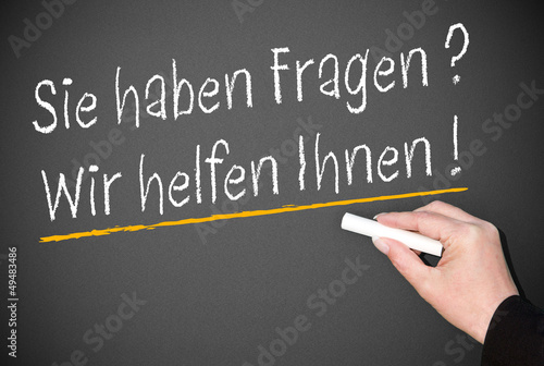 Illustration: Wir helfen Ihnen ! Wir helfen Ihnen !