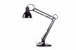 Black desk lamp isolated on white