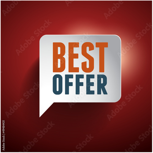 Vector: Best offer old retro vintage speech bubble Best offer old retro vintage speech bubble