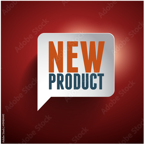 Vector: New product speech bubble tag New product speech bubble tag