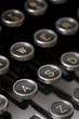 Typewriter keys, close up