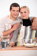 Couple baking