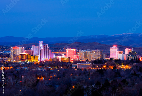 Photo: Reno Nevada at night Reno Nevada at night