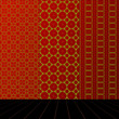 Vector: Red Room with set seamless and wooden floor Red Room with set seamless and wooden floor