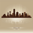 Dallas, Texas skyline city silhouette
