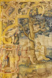 Bergamo - Adam and Eva in the Paradise - Tapestry from cathedral