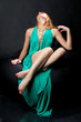 Woman in evening dress