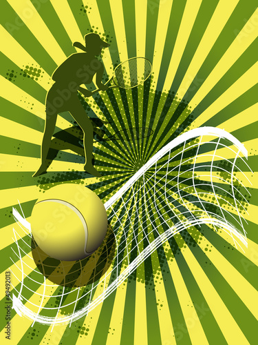 Vector: sports background tennis sports background tennis