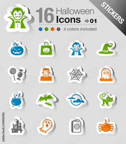 Vector: Stickers - Halloween Icons Stickers - Halloween Icons