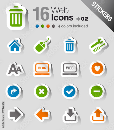 Vector: Stickers - Website and Internet Icons Stickers - Website and Internet Icons