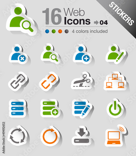 Vector: Stickers - Website and Internet Icons Stickers - Website and Internet Icons