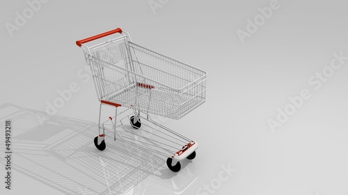 Illustration: Carrello della spesa vuoto Carrello della spesa vuoto