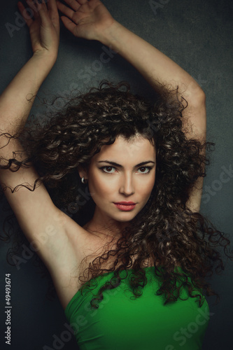 Photo: curly hair woman curly hair woman