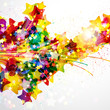 Abstract background forming by watercolor paint splashes.