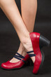 red shoes