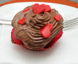 Valentine chocolate homemade cupcake