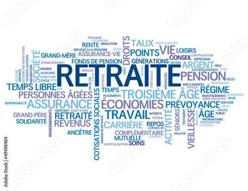 Vector: Nuage de Tags "RETRAITE" (argent revenus travail âge vieillesse) Nuage de Tags "RETRAITE" (argent revenus travail âge vieillesse)