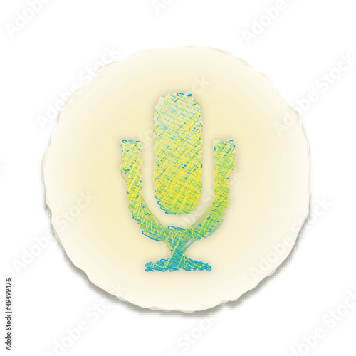 Vector: button002 - マイク button002 - マイク