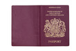 UK Passport with clipping path