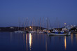 Photo: night view of the harbour in Serifos Island night view of the harbour in Serifos Island