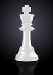 Chess White King - Vector Illustration