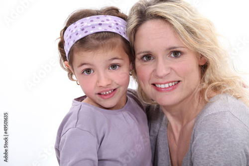 Photo: Portrait of a mother and child Portrait of a mother and child