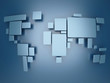Detaily fotografie abstract simplified world map