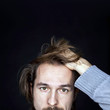 Desperate looking man