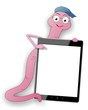 Pixel Bücherwurm