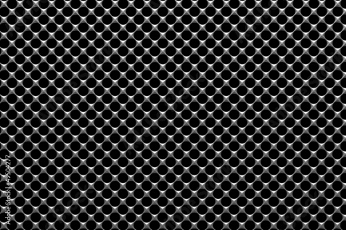 Illustration: Steel grid with round holes front view Steel grid with round holes front view