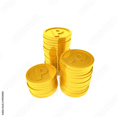 Illustration: Points coins Points coins