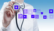 Medicine doctor working with modern computer