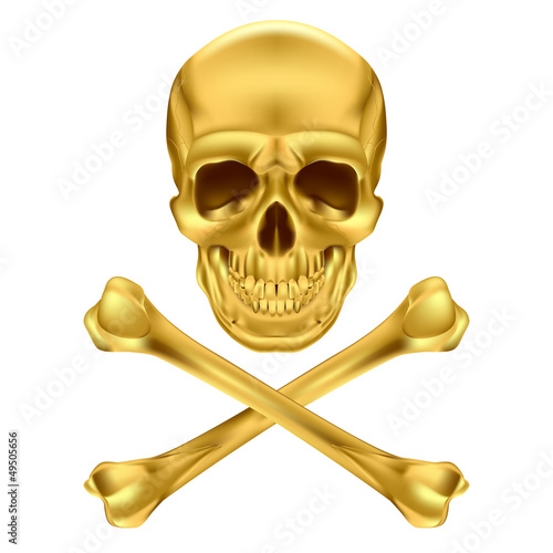 Vector: Skull and crossbones Skull and crossbones